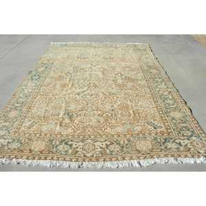 พรมขนาด 7.5x10.3 ฟุต, พรมวินเทจตุรกี, พรมลายจุดสีน้ำตาล - Product Image 1