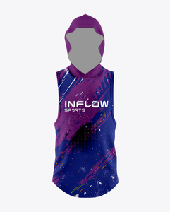 Camiseta de fútbol para adultos estilo americano 7v7, juego de compresión de entrenamiento, bandera impresa de transferencia de calor personalizada, transpirable sin mangas - Product Image 1