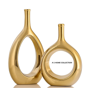 Intricate Design Low Price Golden Color <b>Vases</b> Of Top Quality <b>Decorative</b> <b>Vases</b> At Direct Factory Selling Prices - Product Image 1