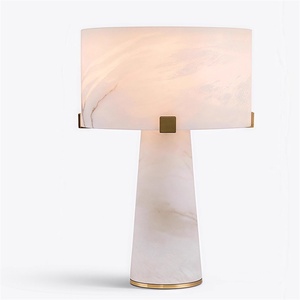 High-end Light Luxury Spanish Natural Onyx LED Table Lamp with 3000-4000K Warm Light <b>Push</b> <b>Button</b> <b>Switch</b> for Hotel Home Villa Use - Product Image 5