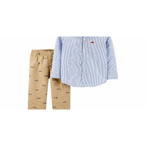 Abbigliamento Sportivo Carter's per Bambini, Set di 2 Pezzi con Pantaloni a Righe Blu, Formale/Casual/Festa, Taglia 3T per Primavera - Product Image 2