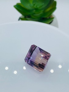 AA พลอย tanzanite รูปแปดเหลี่ยม14X16มม. 22กะรัตพลอยหลวมได้รับการรับรองจากบุคคลที่สามเล่นสีม่วง - Product Image 3