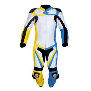 Combinaison de course en cuir pour moto, style dernier cri, vente en gros, personnalisée, professionnelle, coupe-vent, respirante, manches longues, toutes saisons - Product Image 1