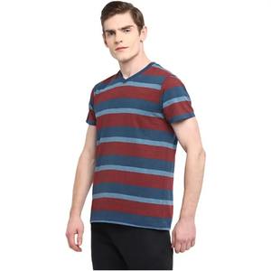 T-shirt personnalisé à col en V en bambou de haute qualité pour hommes T-shirt uni brodé imprimé de grande taille T-shirt durable en bambou écologique - Product Image 2