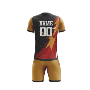 เสื้อฟุตบอลผู้ใหญ่แบบสั่งตัด ชื่อทีมตามสั่ง ชุดยูนิฟอร์มแบบซับลิเมชั่น โพลีเอสเตอร์ 100% ระบายอากาศได้ดี น้ำหนักเบา แขนสั้น - Product Image 6