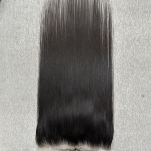 Extensions de cheveux indiens Remy en vrac, trame simple, double épaisseur, prêtes à la permanente, toutes couleurs, tissage de cheveux humains, 36 pouces, 100g - Product Image 6