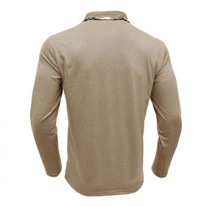 Chemise à manches longues avec poche, décontractée, unie, en coton mélangé, coupe tombante, col chemise, chemises tendance, manches longues, bouton, coton avec poche - Product Image 3