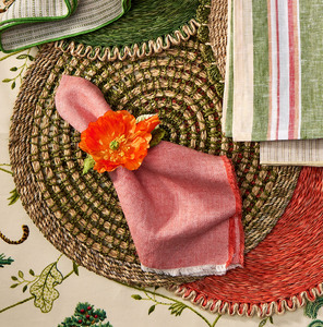 Bohemian Zigzag <b>Rattan</b> <b>Placemat</b> Drinkware Tablemats Round Braided Heat <b>Rattan</b> <b>Placemat</b> Tablecloth for Party, Wedding - Product Image 4