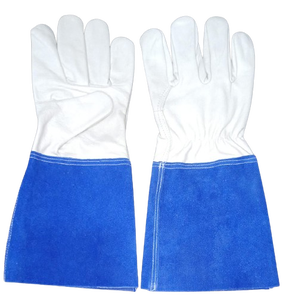 Fabricante y exportador indio Guantes de soldadura TIG en tamaño XL Guantes de seguridad de cuero dividido de vaca con funciones de alimentos y anticorte - Product Image 2