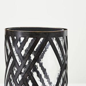 Juego de 2 portavelas y tarros de metal para comedor y portavelas con características elegantes - Product Image 3