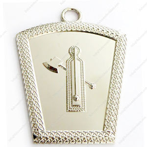 COLLAR OFICIAL MARCA MASÓNICA JOYA-COLLAR OFICIAL MARCA MASÓNICA JOYA CHAPADO EN PLATA-MARCA JOYA REGULACIÓN INGLESA - Product Image 1