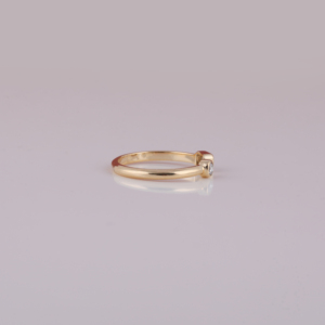 Lujo clásico bisel ajuste laboratorio crecido diamante Esmeralda y corte redondo platino compromiso diamante anillo fino solitario anillo - Product Image 3