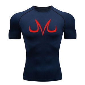 Personalizar Logo Impreso Rash Guard Calidad Premium Medias Mangas Gimnasio Camisas Nuevo Slim Fit Transpirable Jogging Wear - Product Image 4