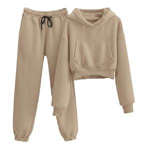 Conjunto deportivo unisex con pantalón y sudadera con capucha, 100% algodón, tejido transpirable, 2026 - Product Image 5