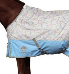 Couverture de cheval Ashmira multicolore très vendue, en coton synthétique durable, pour le dressage, type hiver - Product Image 2