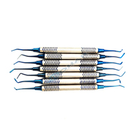 Instrument d'ostéotome d'implant dentaire de 5 pièces Dispositif de levage de sinus d'ascenseur de sinus Cassette de stérilisation d'extrudeuse d'os d'implant