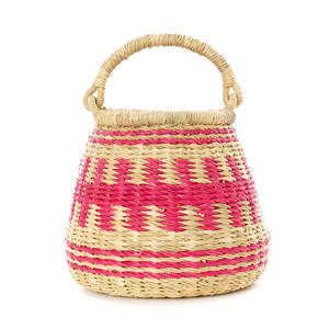 ตะกร้าหญ้าทะเลธรรมชาติแบบทอด้วยมือ - Product Image 3