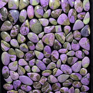 Piedras preciosas de jaspe de Stichtite Natural de grado AAA hermoso lote de cabujón suelto en forma y tamaño de mezcla de Color verde para la fabricación de joyas - Product Image 1