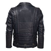Veste en cuir bomber authentique 2025 pour homme, vestes en cuir de moto, couleur noire, veste en cuir pour homme