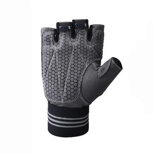 Gants d'entraînement de fitness demi-doigt unisexes Gants d'haltérophilie en cuir pour la salle de sport et l'équitation pour hommes et femmes - Product Image 5