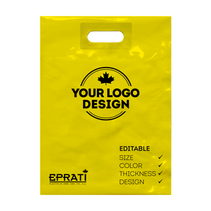 Bolsa de Compras de Plástico Reforzada con Asa Troquelada Personalizada, Precio de Fábrica, Alta Calidad LDPE, Turquía - Product Image 2