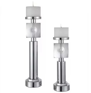 Luxury Golden Metal Candle <b>Holder</b> for Pillar Candles Modern Decorative <b>Brass</b> Finish Candle Stand for Home Wedding & Hotel Decor - Product Image 3