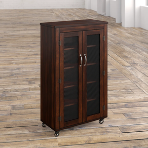 Meleze 2-Door Free-Standing <b>Shoe</b> Storage Cabinet 10 Pair Natural Oak <b>Bench</b> Extendable for Home Office School Living Room Hotel - Product Image 5