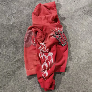 เสื้อฮู้ดผ้าฝ้ายสำหรับผู้ชายแห้งเร็วและระบายอากาศได้ดีพร้อมกระดุมพิมพ์ลายปักตามสั่งสำหรับฤดูหนาว - Product Image 6