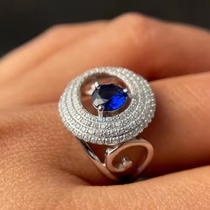 Nouveau personnalisable 12,3,4,5 Ct DEF VVS diamants blancs cultivés en laboratoire 10K 14K 18K Solitaire bague de fiançailles en or pour les fêtes - Product Image 5