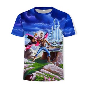 T-shirt Homme Coupe Droite Streetwear à Panneaux Color Block avec Logo Imprimé Numérique Personnalisé sur le Devant - Product Image 6