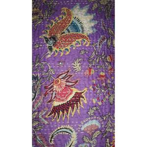 Colcha Kantha india hecha a mano, cubrecama de algodón, colcha tradicional de patchwork, manta doble, lote al por mayor de 12 piezas para el hogar - Product Image 3