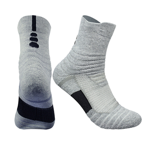 Custom Cotton <b>Mens</b> Winter Thin Crew Outdoor Sport Terry Sox Basketball Running Athletic <b>Thermal</b> Quick Dry <b>Socks</b> 10 Pairs - Product Image 2