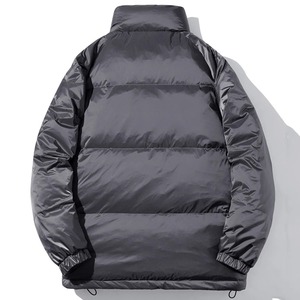 Manteau d'hiver surdimensionné pour hommes Veste rembourrée avec duvet de canard blanc Grande taille Vêtements d'extérieur noirs Grande veste épaisse et chaude - Product Image 4