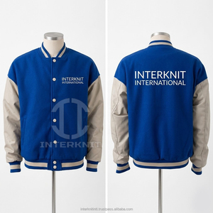 Veste universitaire personnalisée pour hommes, logo brodé, veste bomber en laine, fabricant de vestes universitaires pour hommes, streetwear vintage - Product Image 2