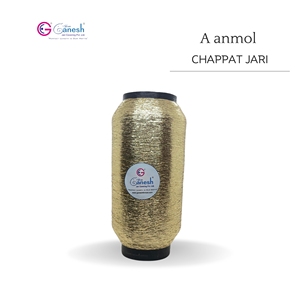 Broderie haute ténacité A Anmol Chapat Jari MS Type Polyester Chapat jari avec Lurex S et ST Type Métallique Chapat Jari - Product Image 1