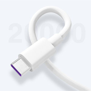 Enjoy - Cable USB A Tipo-C 5A 100W Cable de carga de color blanco, cable de datos de tipo C a C 1M para cargar - Product Image 6