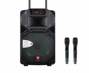 ลำโพงล้อลากออลอินวันรุ่นใหม่ ระบบเสียงบลูทูธ/ไวไฟ ชาร์จไฟได้ พร้อมไมโครโฟน สำหรับงานแต่งงาน/ปาร์ตี้/คาราโอเกะกลางแจ้ง - Product Image 4