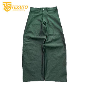 Pantalon large décontracté pour homme personnalisé, léger, 100% coton, délavage acide, taille élastique, anti-boulochage, respirant, écologique - Product Image 5