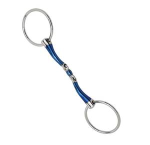 Recién llegado, broca de caballo de anillo suelto de hierro dulce con incrustaciones de cobre, exportador de equipo de equitación profesional fabricado por TARIQ MFG CO - Product Image 1