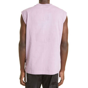 Venta al por mayor de los nuevos hombres de verano de alta calidad 100% algodón Tank Top transpirable estilo casual de moda de talla grande opciones disponibles - Product Image 2