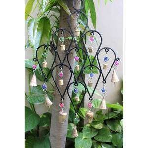 Bohemian-Style Recycled Iron Teardrop Wind <b>Chime</b> <b>Bells</b> Metal Wall Hanging Garden Outdoor Patio Decor Mobiles - Product Image 5