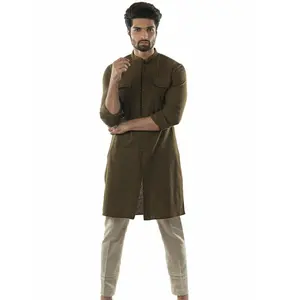 Vêtements indiens et pakistanais Shalwar Kameez pour hommes, nouvelle collection de modèles Shalwar Kameez pakistanais Punjabi pour hommes, robe Shalwar Kameez - Product Image 1