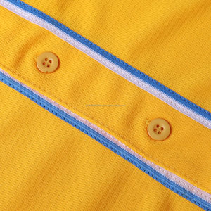 Custom <b>Men's</b> Button-Down Baseball Jersey with Name and Number Logo 100% Polyester Quick Dry Breathable Sportswear - Product Image 3