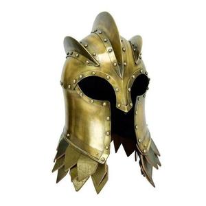 Casque en laiton pur historique Grriffon médiéval armure pièce d'exposition casque de décoration de maison et de bureau en laiton - Product Image 2