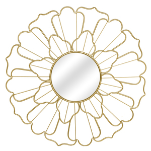 Miroir mural en métal au design unique en laiton AK avec miroir mural moderne tendance fini doré pour décoration murale/article de décoration de restaurant - Product Image 3