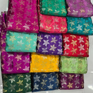 Luxury Jacquard Satin Fabric for Wedding Soft Shiny & Smooth with Rich Color Options for Girls' <b>Bridal</b> Wear & Evening Gowns - Product Image 1