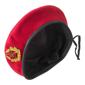 High Quality Factory Price 100% <b>Wool</b> Multi-color With Custom Embroidery Logo <b>Beret</b> Hat for Women top quality ronpex - Product Image 2