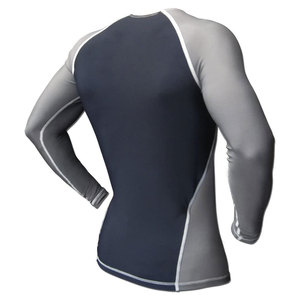 Hot Sale Custom <b>Men's</b> Rash Guard Long <b>Compression</b> Spandex Logo Sublimation Printed Gym High Quality OEM Service Direct - Product Image 3
