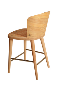 Sillas de Bar de madera maciza de lujo Roma modernas cómodas de alta calidad para el hogar Cocina taller al aire libre-Venta caliente nuevo diseño - Product Image 3