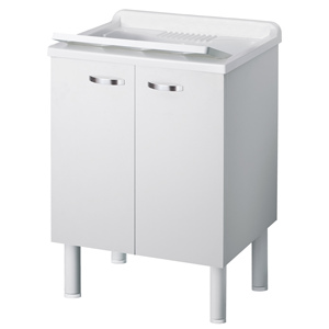 Lavabo de Pared de Madera cm. 60x50x85 H - Product Image 1